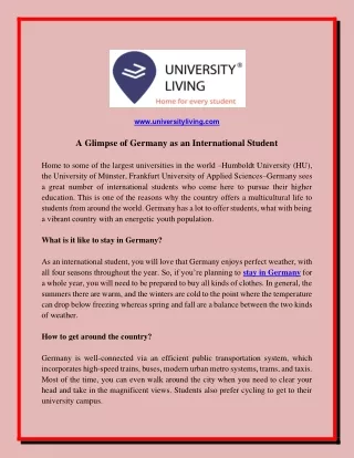 www universityliving com