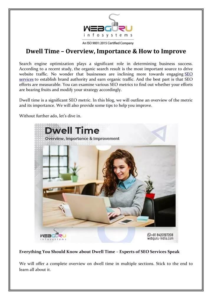 dwell time overview importance how to improve