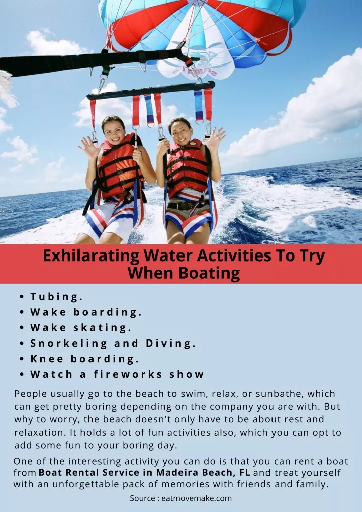 exhilarating water activities to try when boating