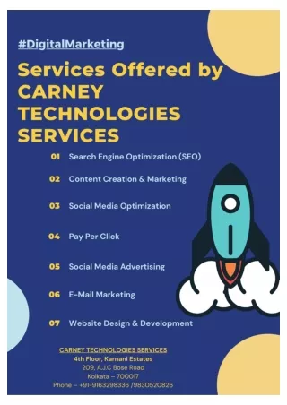 Services Offered by CARNEY TECHNOLOGIES SERVICES