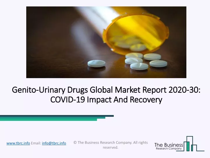 genito urinary drugs global market report 2020 30 covid 19 impact and recovery