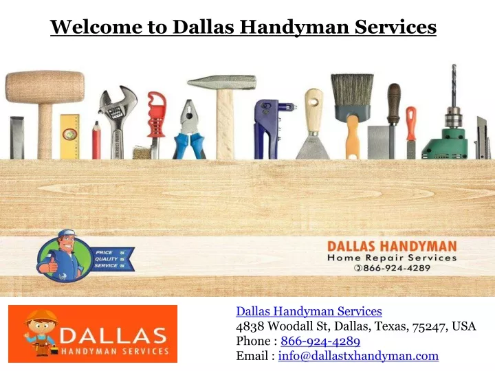 welcome to dallas handyman services