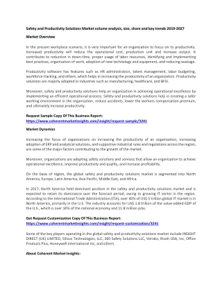 safety and productivity solutions market volume