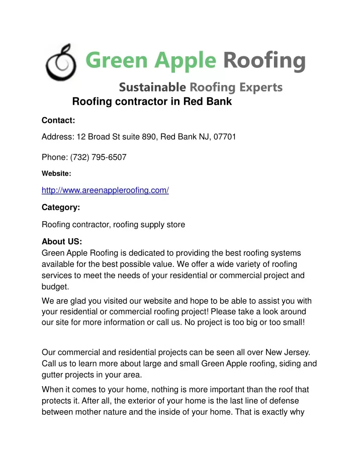 green apple roofing sustainable roofing experts