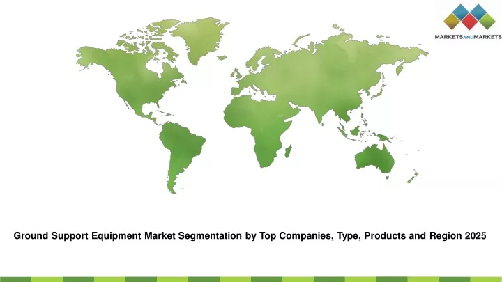 ground support equipment market segmentation