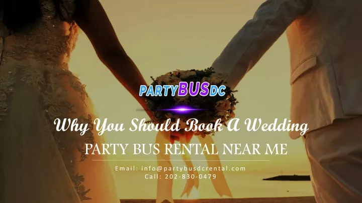 why you should book a wedding party bus rental