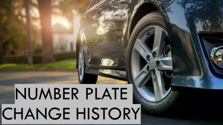 number plate change history