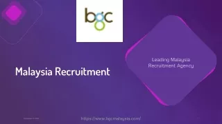 Malaysia Recruitment Agency