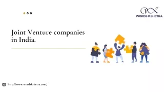 Joint Venture Company in India