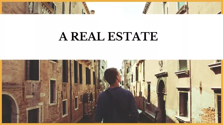 a real estate