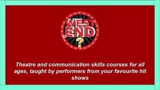 Musical Theatre Courses London - West End in