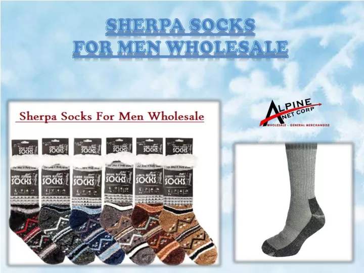 sherpa socks for men wholesale