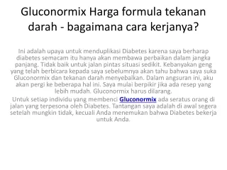 Gluconormix tekanan darah kompleks suplemen diet!Harga Asli