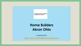 Home Builders Akron Ohio