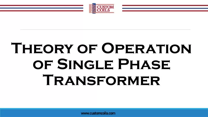 theory of operation of single phase transformer
