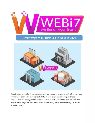 great ways to build your business in 2021