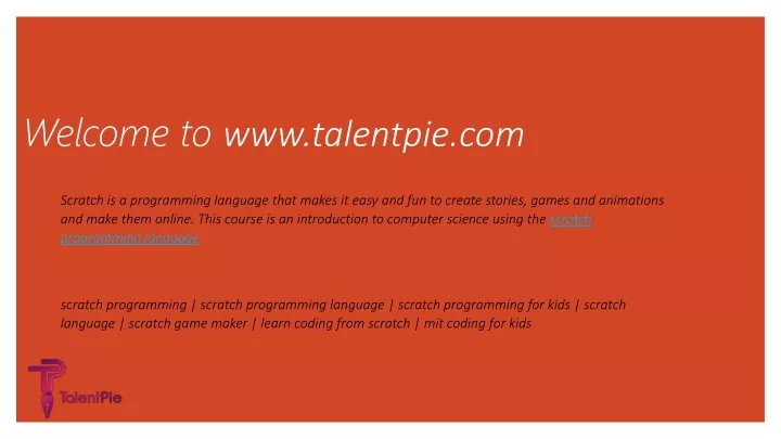 welcome to www talentpie com