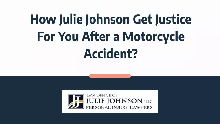 how julie johnson get justice for you after
