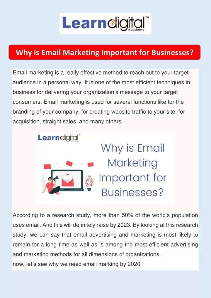 why is email marketing important for businesses