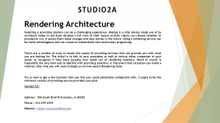 rendering architecture