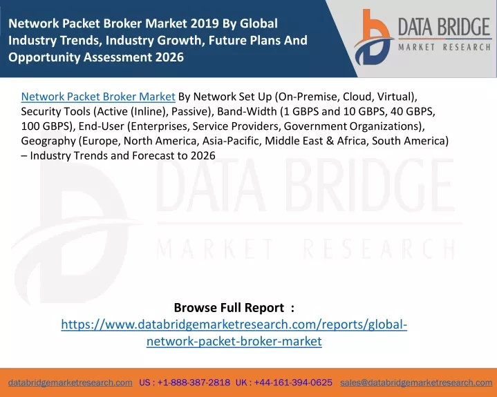 network packet broker market 2019 by global