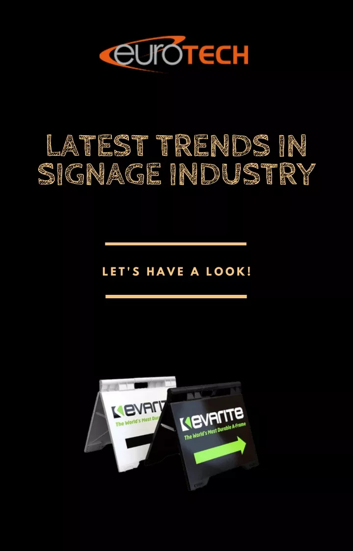 latest trends in signage industry