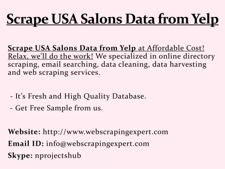 scrape usa salons data from yelp