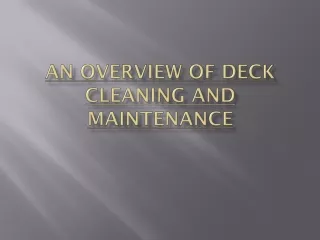 Deck Services