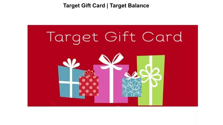 target gift card target balance