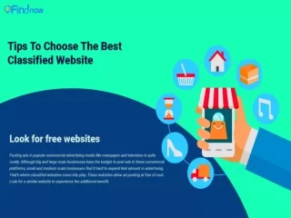 Tips To Choose The Best Classified Website- 2findnow