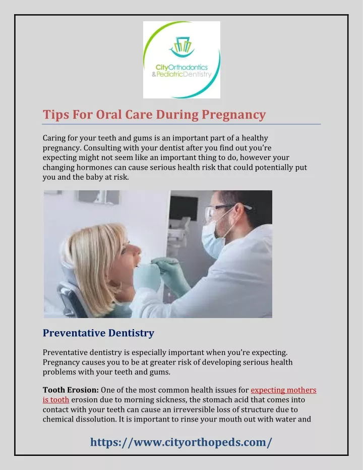 tips for oral care during pregnancy