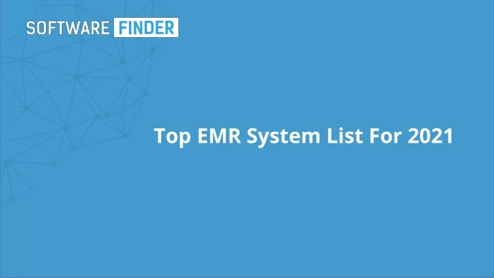 top emr system list for 2021