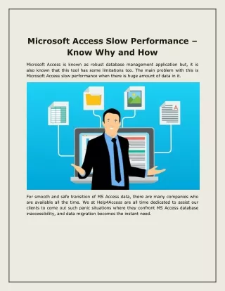 microsoft access slow performance know why and how