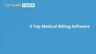 5 top medical billing software