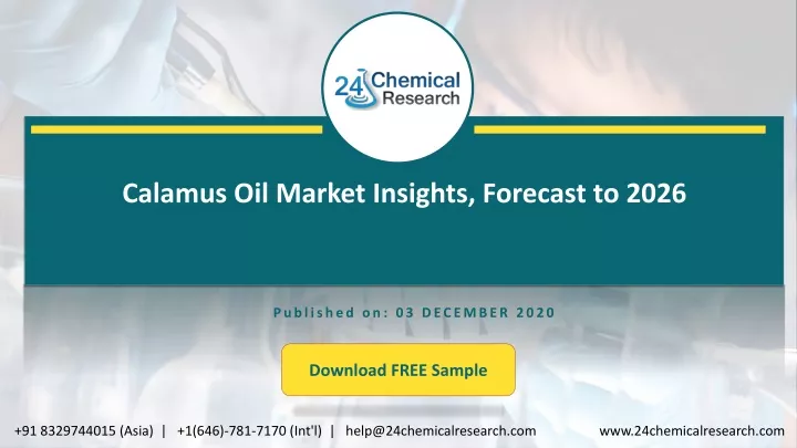 calamus oil market insights forecast to 2026