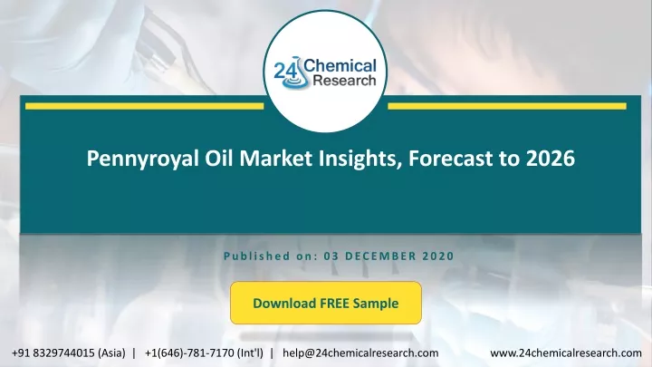 pennyroyal oil market insights forecast to 2026