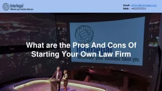 What are the Pros And Cons Of Starting Your Own Law Firm