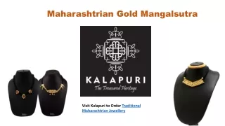Maharashtrian Gold Jewellery