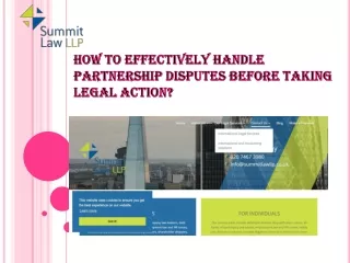 Summit Law LLP – Private and Commercial Litigation Solicitors