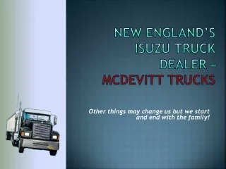 New England’s Isuzu Truck Dealer – McDevitt Trucks