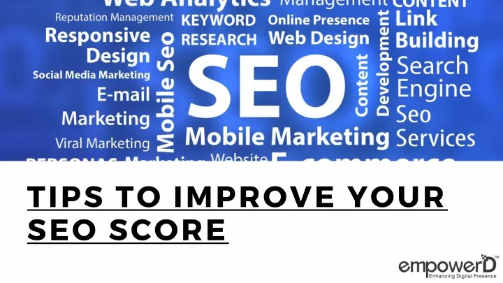 tips to improve your seo score
