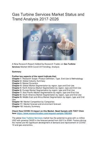 gas turbine services market status and trend