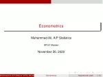 PPT - Introduction to Econometrics PowerPoint Presentation, free ...