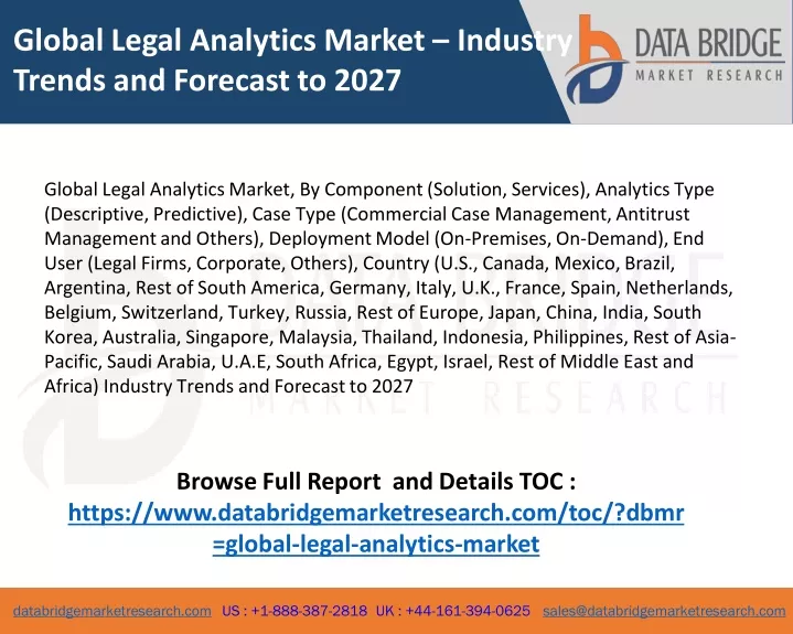 global legal analytics market industry trends