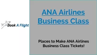 ana airlines business class