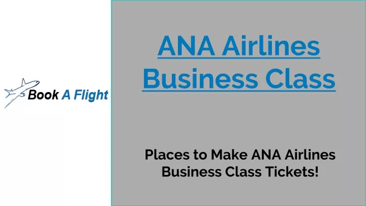 ana airlines business class