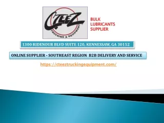 bulk lubricants supplier