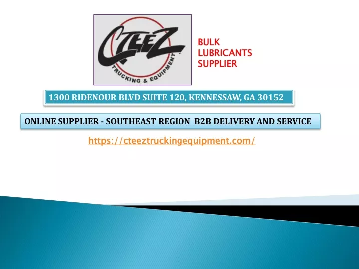 bulk lubricants supplier