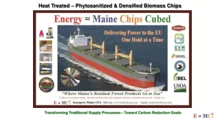 Biomass Wood CHips to EU from MAine USA