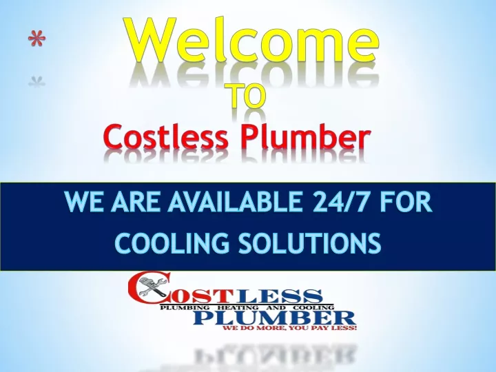 welcome to costless plumber